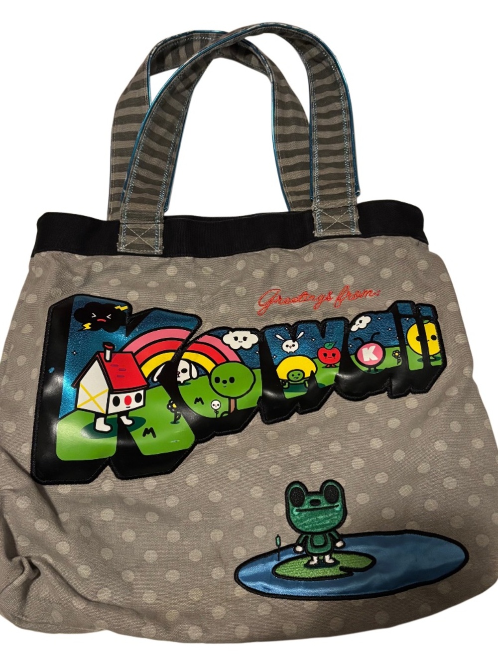 Vtg Y2K Loungefly Greetings From Kawaii Tote Bag